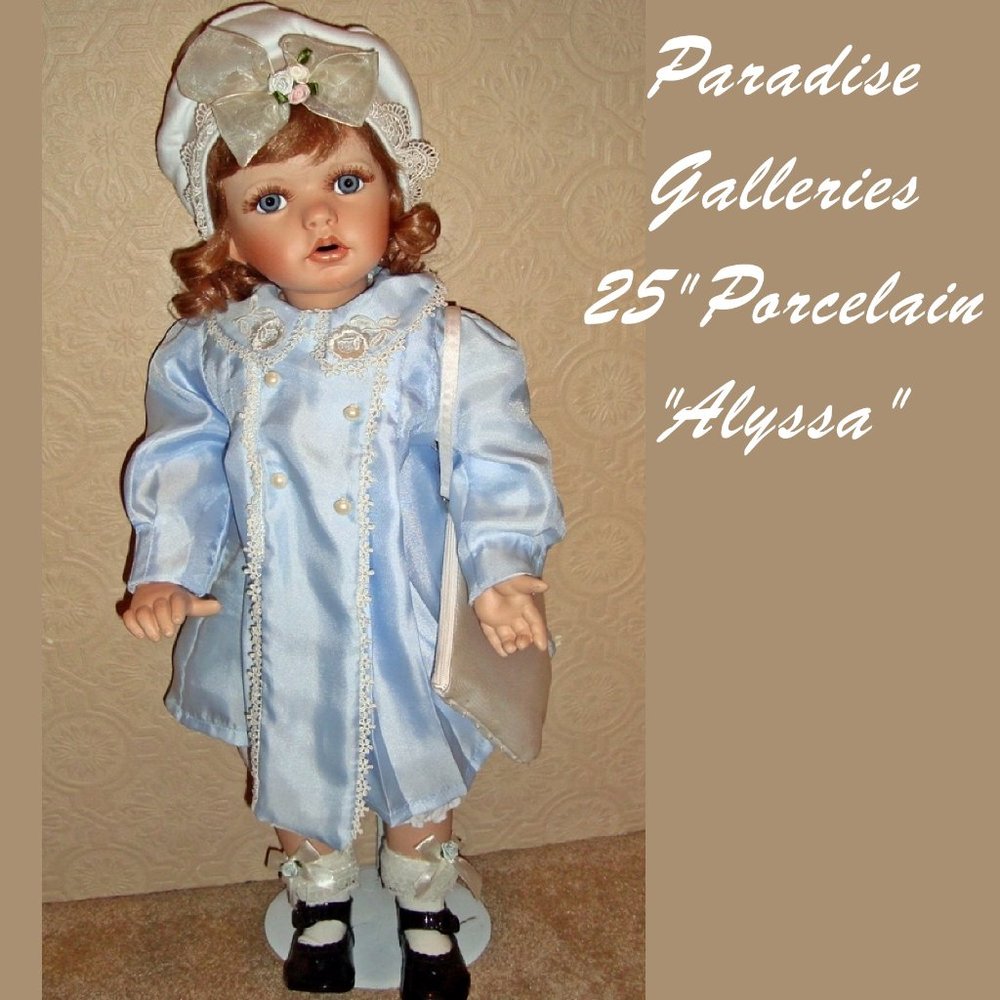 Paradise Galleries 25" Porcelain Doll "Alyssa"